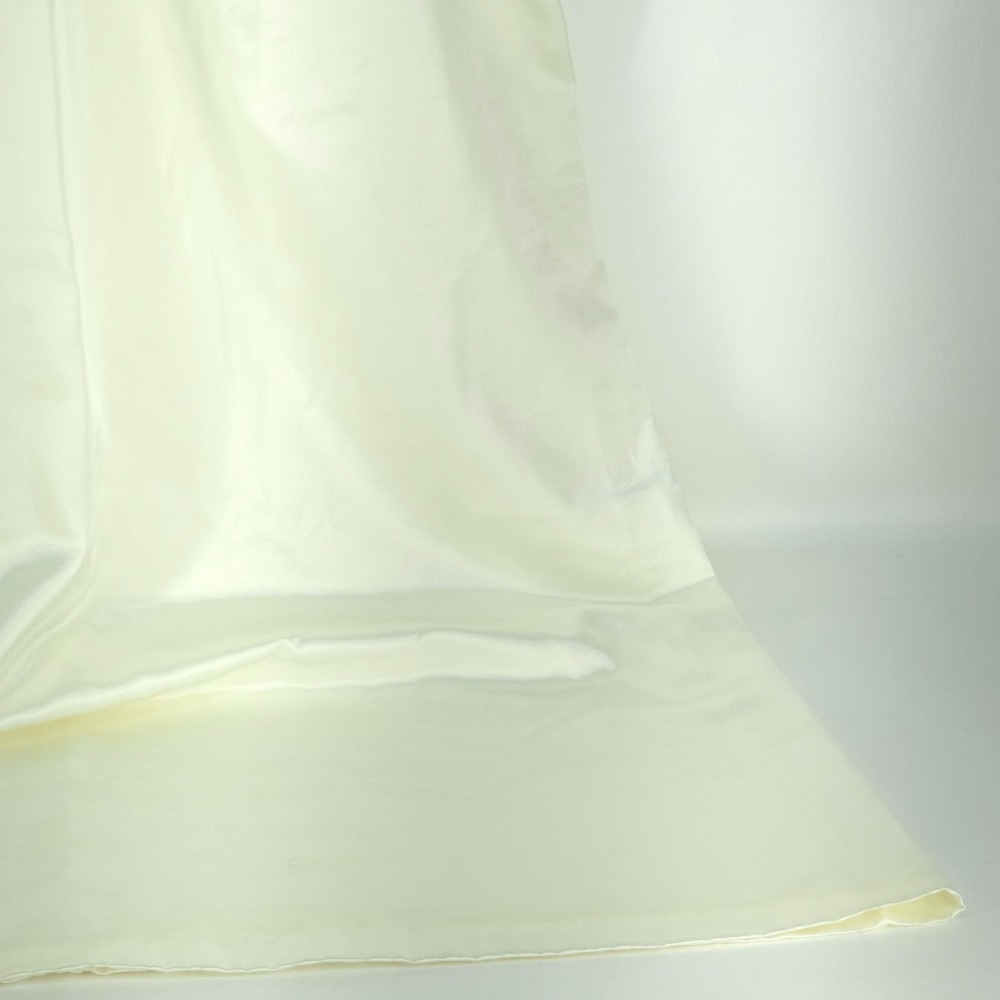 Vintage Llise Stevens Nightgown Womens Medium White Satin Lace Ruffle Cuffs Long - Picture 14 of 16